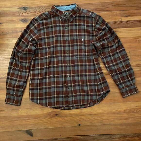 Woolrich Plaid Cotton Flannel Button Down Shirt Mens Size Extra Large - Picture 3 of 12